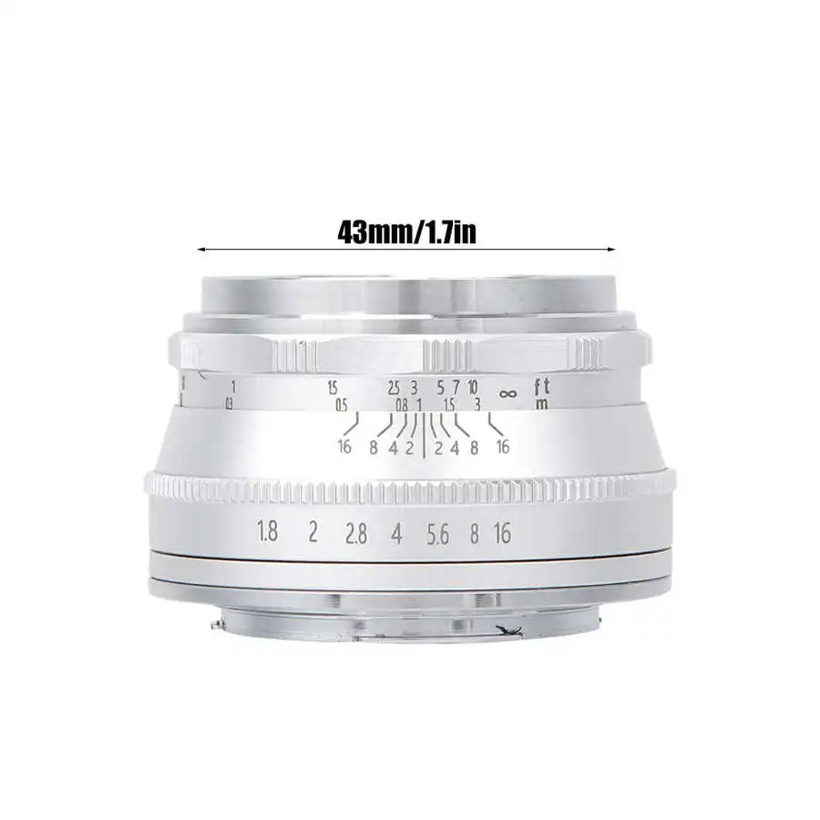 

lente para celular 25mm F1.8 Metal Mirrorless Camera Lens Z Mount Manual Focusing for Nikon Z6 Z7 Z50 lentille