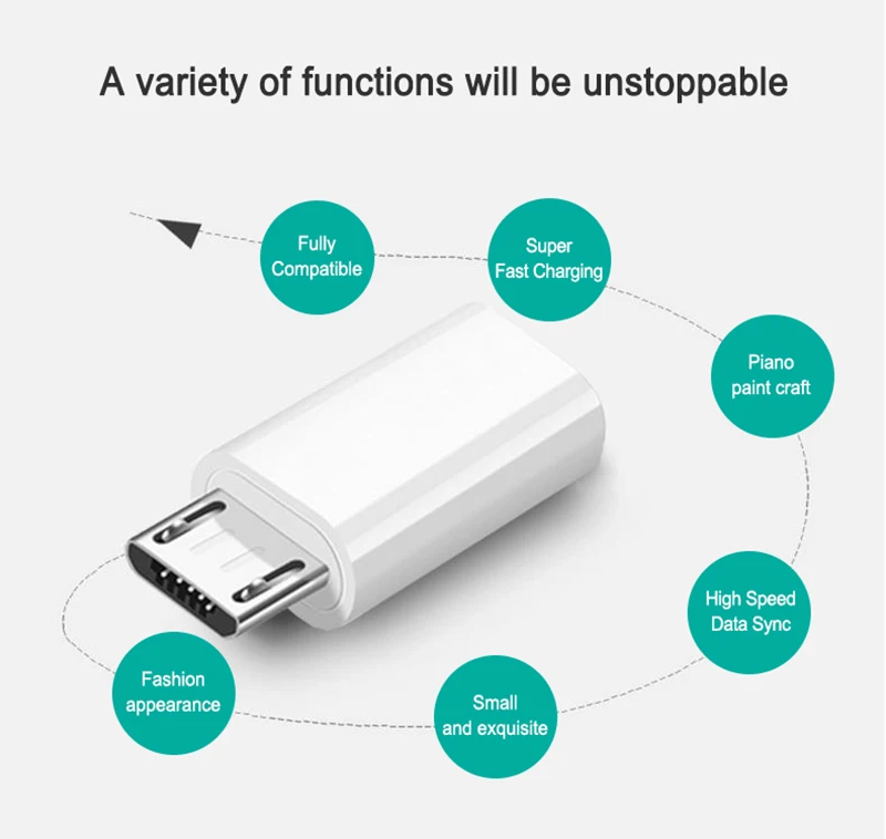 Кабель адаптер PUJIMAX Type C к Micro USB для телефонов Android зарядное устройство конвертер