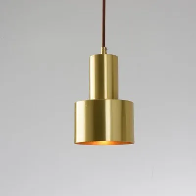 Европейский скандинавский небольшой медный латунный подвесной светильник