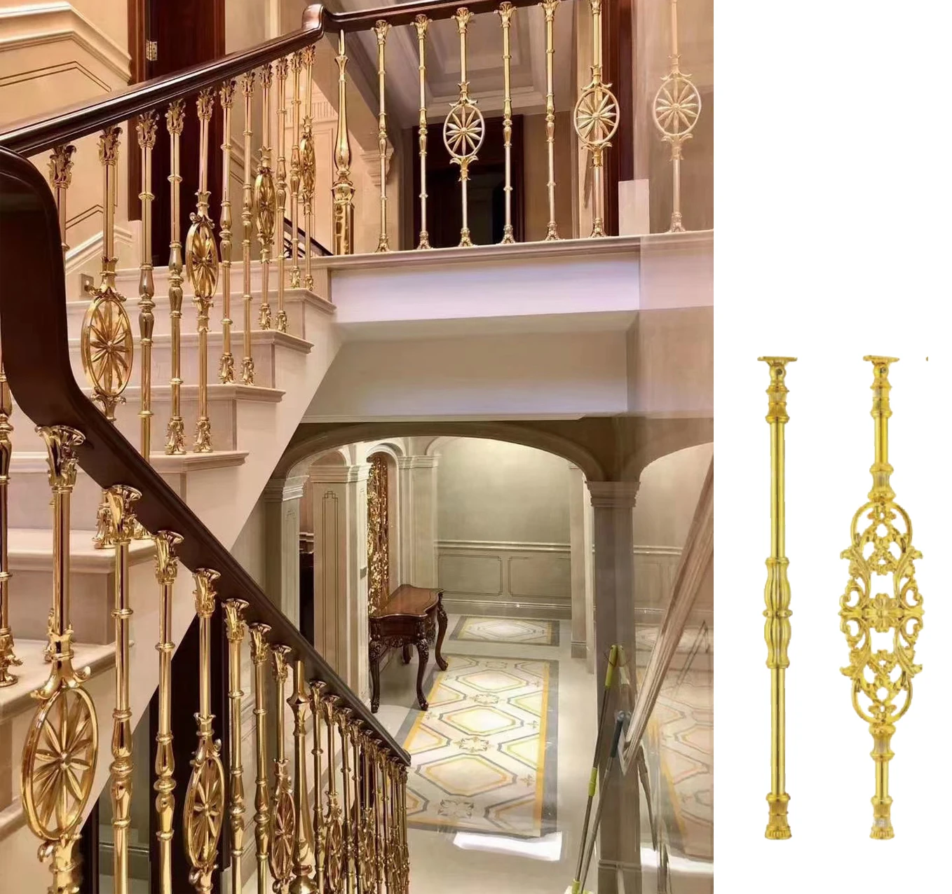 

Изысканный литой цветок из алюминиевого сплава, лестница, колонна, гарантия качества