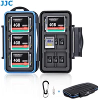 jjc memory card case holder storage box organizer for sd sdhc sdxc msd micro sd cf cfast card wallet keeper container protector