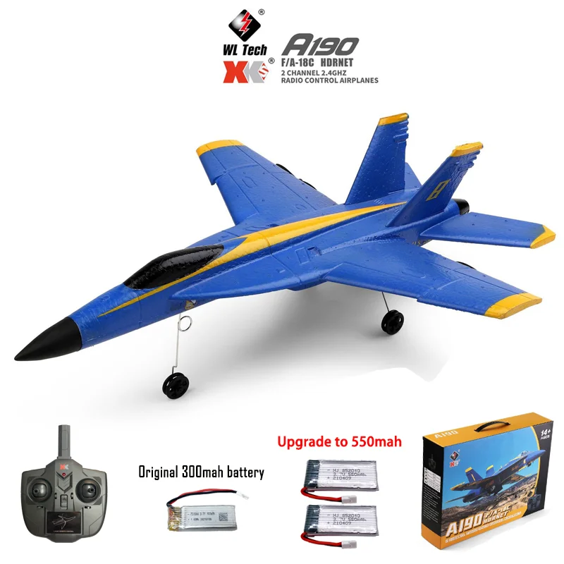 

Модель самолета WLTOYS A190 на радиоуправлении, 2 канала, 2,4 ГГц, 6 осей