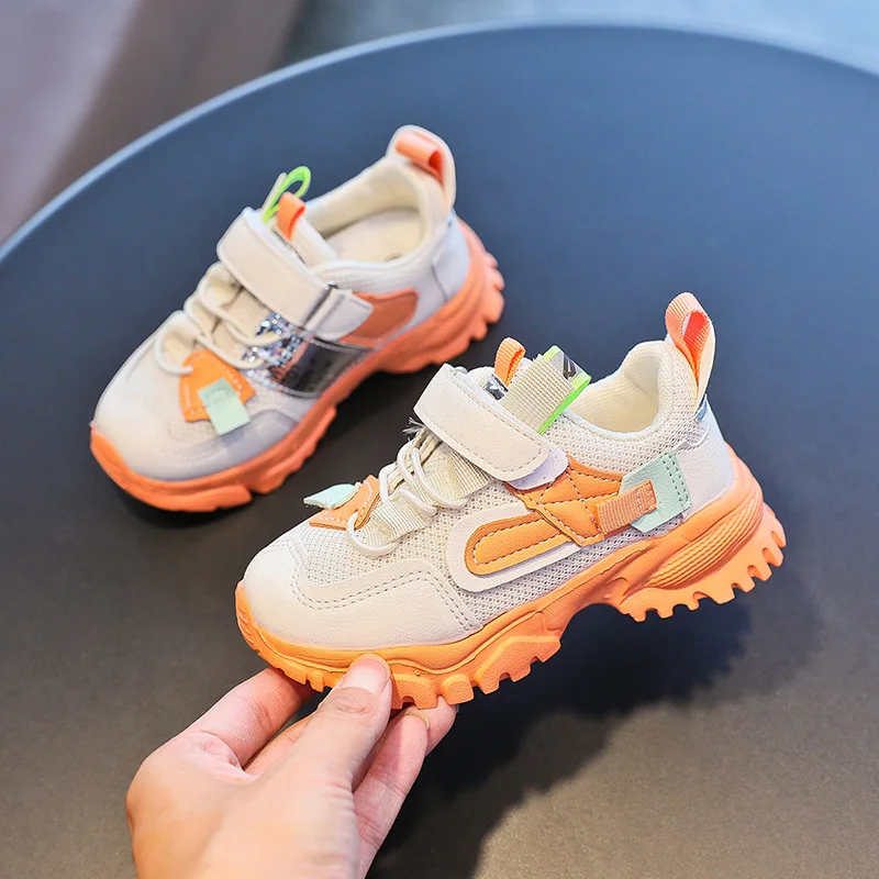 

2020 Spring Autumn Girls Boys Casual Shoes Outdoor Children Sports Shoes Breathable Outdoor Soft Bottom Kids Student Mesh Shoes