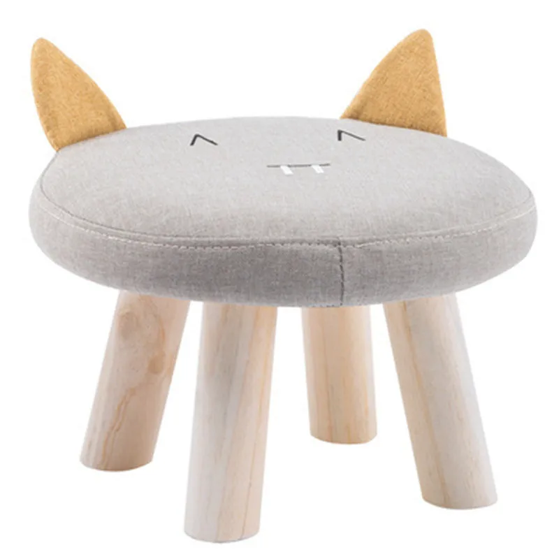 

Стул детский круглый из массива дерева, милый мультяшный Диванный стул для дома