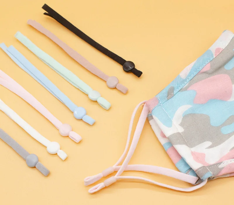 250 шт. 5 мм Ширина эластичная лента Регулировка Висячие уши веревка силиконовая