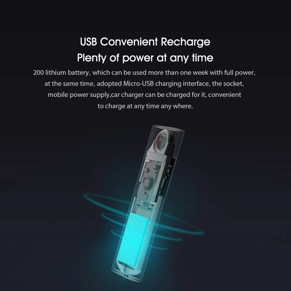 Youpin Beebest ультратонкая зажигалка с USB-зарядкой ветрозащитная беспламенная подарок