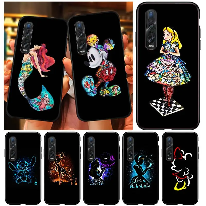 Disney Princess Marvel For OPPO Find X3 X2 Lite K5 K3 R17 R15 R9S F15 F11 F19 F9 F7  Neo Pro Soft Silicone Phone Case