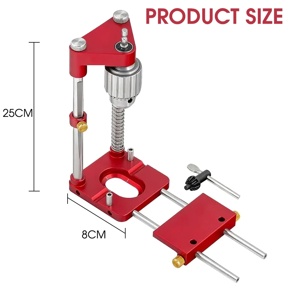 

Woodworking Drill Locator Alloy Steel Drilling Hole Template Guide Puncher Locator Practical DIY Carpentry Tools