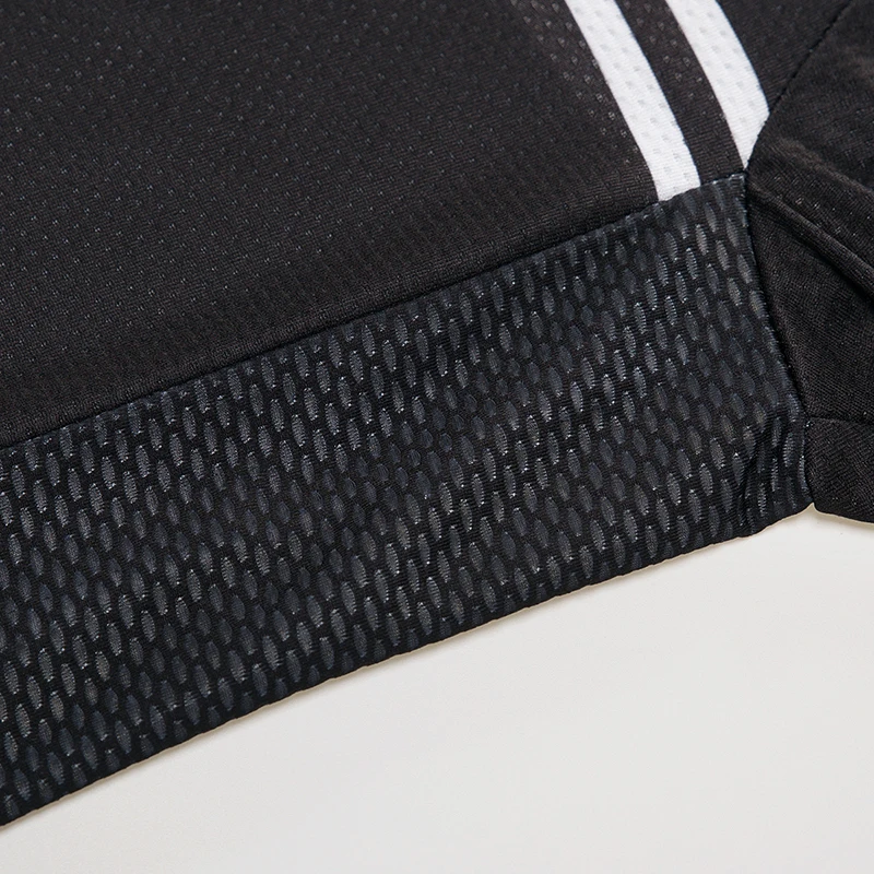 Мужской набор для велоспорта с длинными рукавами анти-пот однотонный черный 3D