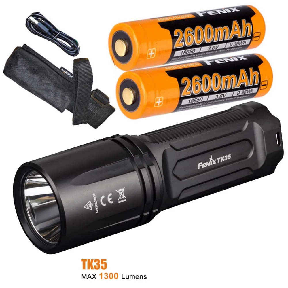 FENIX TK35 2018 тактический фонарь XHP35 HI нейтральный белый светодиод max 1300