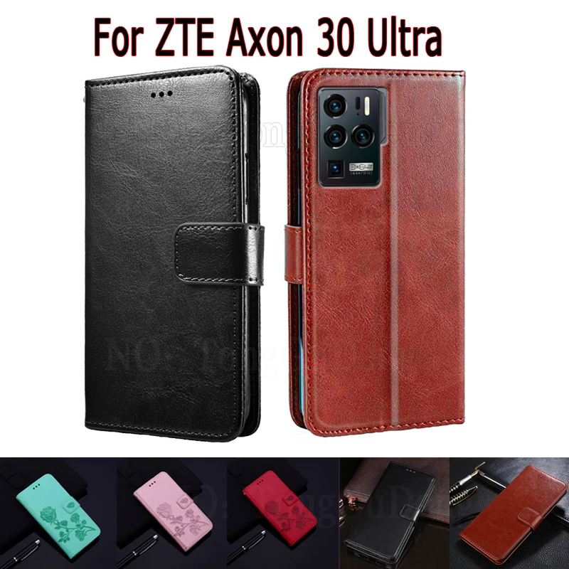 

Flip Case For ZTE Axon 30 Ultra A2022P Cover Wallet Leather Book Funda On ZTE Axon30 Ultra Case Phone Protective Shell Coque Bag