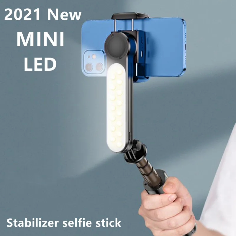 

Gimbal Stabilizer Single Axis Stabilizer Bluetooth Selfie Stick Anti-shakeTripod With Led Fill Light For Iphone/Android/Huawei