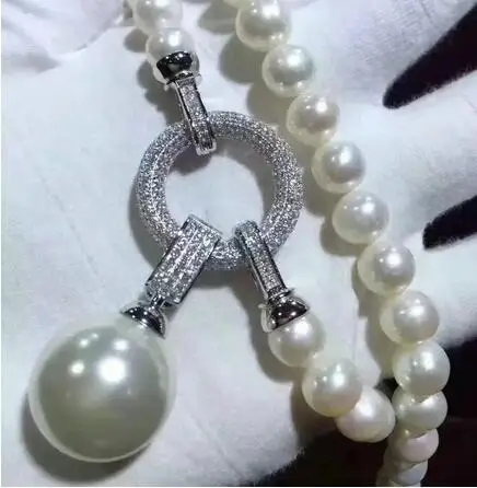 Длинное ожерелье с жемчужинами в стиле барокко 8 мм 32 дюйма|pearl necklace|cultured pearl