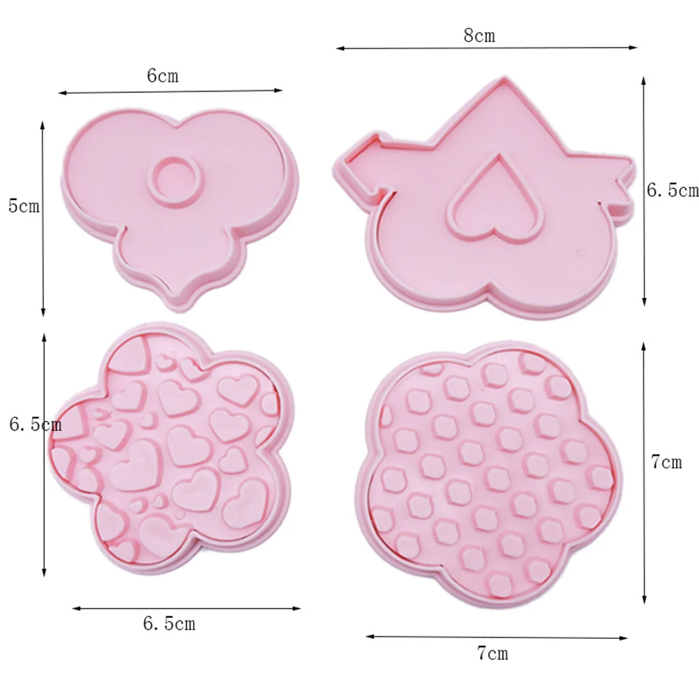 4 шт 3D формочки для печенья крещения сахарная форма торта детские игрушки штамп