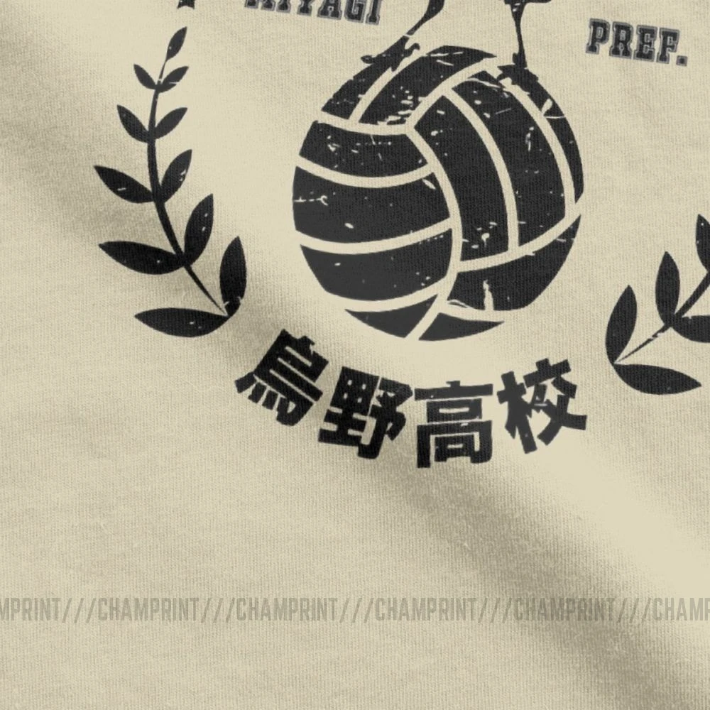 Футболка Karasuno Fight Haikyuu мужская с аниме Bokuto Oya хлопковая принтом манга Shoyo волейбол