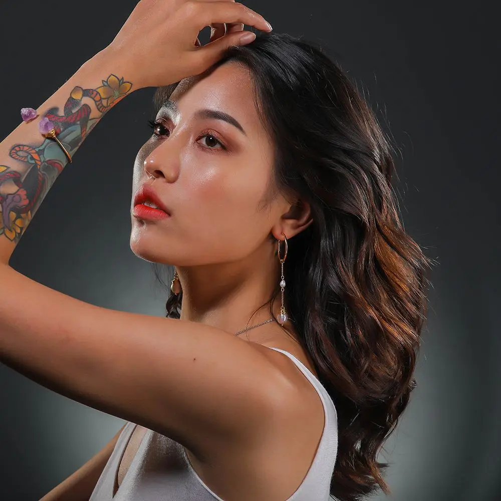 Серьги из натурального пресноводного жемчуга Женские винтажные свадебные