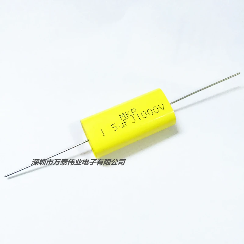 Конденсатор аудио Cbb20 155j, 1.5 мкФ, 1000 В, без индукции, осевой, для деления частот, из полипропилена, 1 шт/уп.