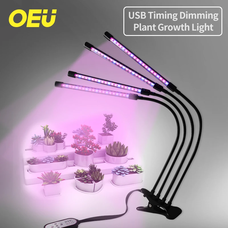 

Phyto Lamp Indoor Seedlings at Home Phytolamp for Plants Flower LED House Garden Grow Light with Stand Tripod USB Full Spectrum
