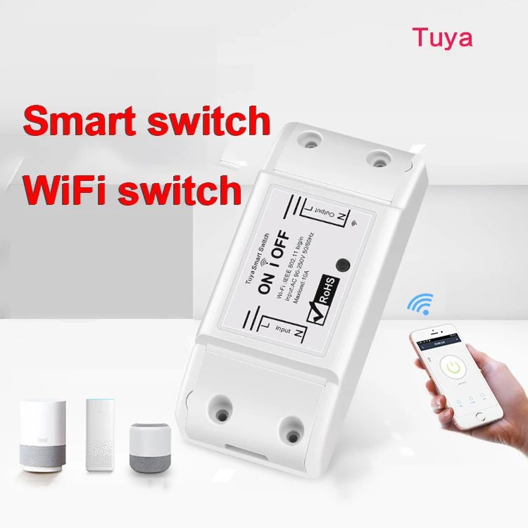 

Wi-Fi, умный светильник Модуль автоматического включения света Универсальный Выключатель "сделай сам" Smart Life приложение Tuya Беспроводной диста...