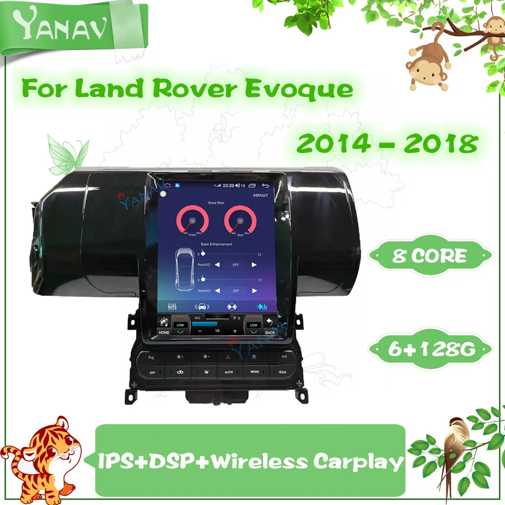 

Car Radio Android 2 Din For Land Rover Range Rover Evoque 2014-2018 GPS Navigation Tape Recorder Multimedia MP3 Player Carplay