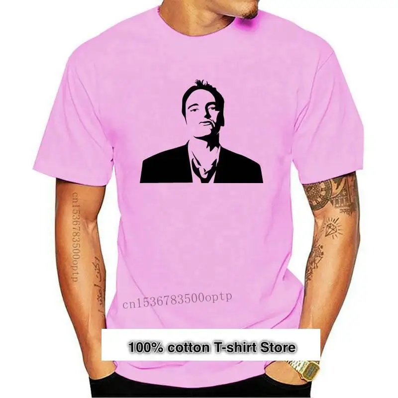 

Camiseta de Quentin Tarantino para hombre, camisa de manga corta con estampado grande, 100 de algodón, nueva