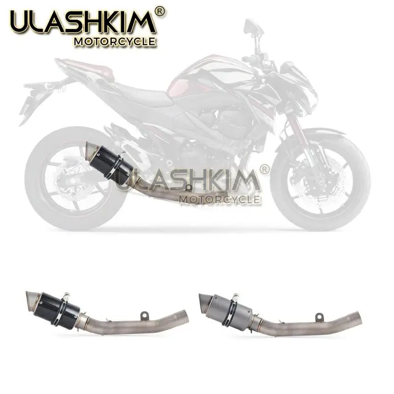 Z800 z 800 выхлопная труба мотоцикла Mffler Escape полная система средняя Соединительная труба дБ убийца слипоны для Kawasaki Z800 2013- Q