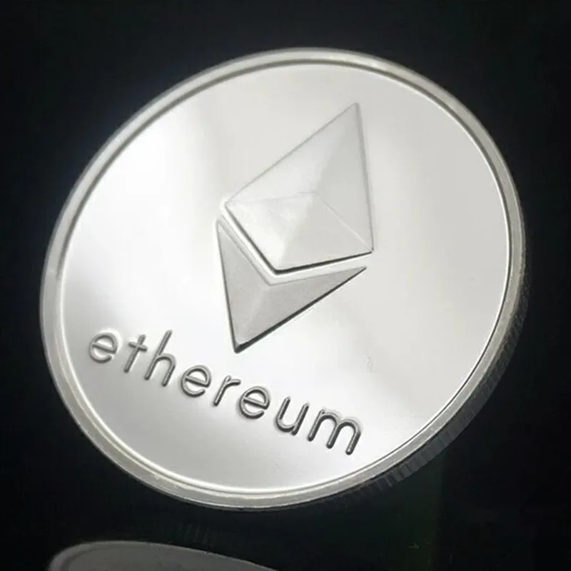 Креативная монета эфириума сувенир позолоченный коллекционный большой подарок