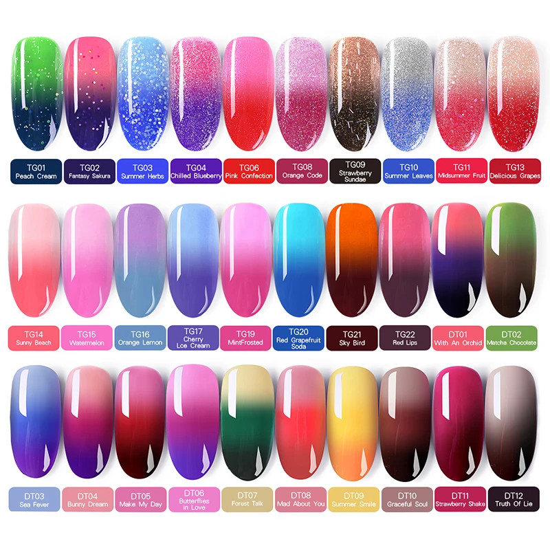 УФ-гель BORN PRETTY для ногтей термальный Гель-лак меняющий цвет при температуре 6 мл |