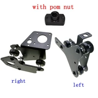 3d printer parts cr 10 s4s5 x axis motor mount bracket right left x axis frontback motor mount plate with wheels pom nut