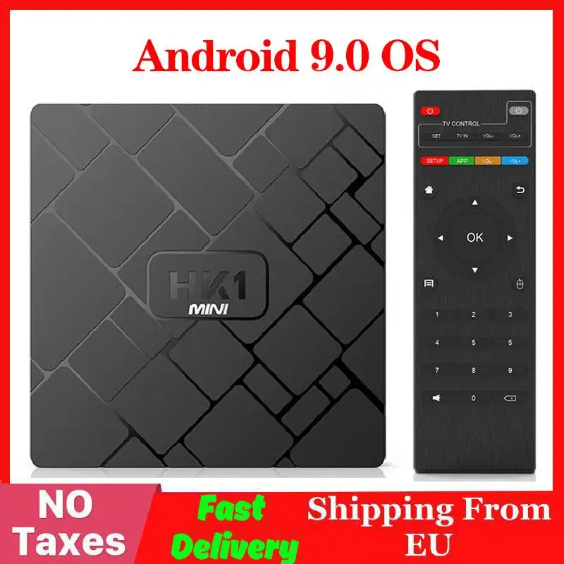 4K Смарт ТВ приставка Android 9,0 HK1 мини медиаплеер Rockchip RK3229 четырехъядерный 2 Гб 16 Гб H.265 Sep верхняя коробка HK1MINI ТВ приставка