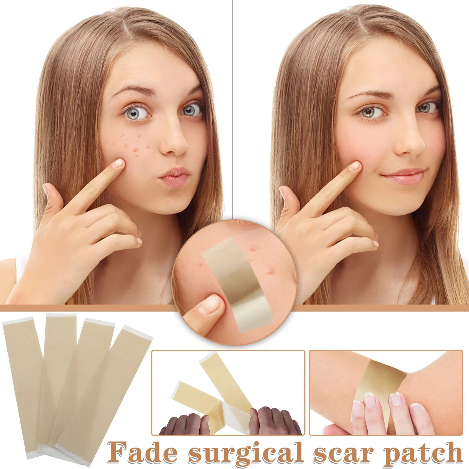 1 шт. эффективное удаление шрамов силиконовый гель косметический лист терапия