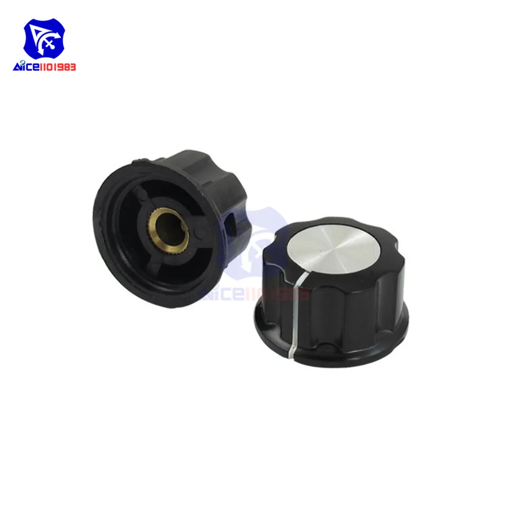 Diymore проволочный потенциометр 3590S 500R/1 K/2 K/5 K/10 K/20 K/50 K/100KΩ линейный роторный проволочный потенциометр с диаметром 6 мм. Ручка