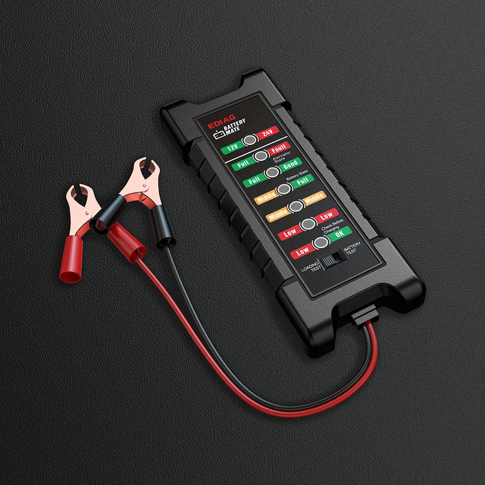 12V 24 V автомобиль Батарея тестер быстрого сгибать генератор 6 светодиодный