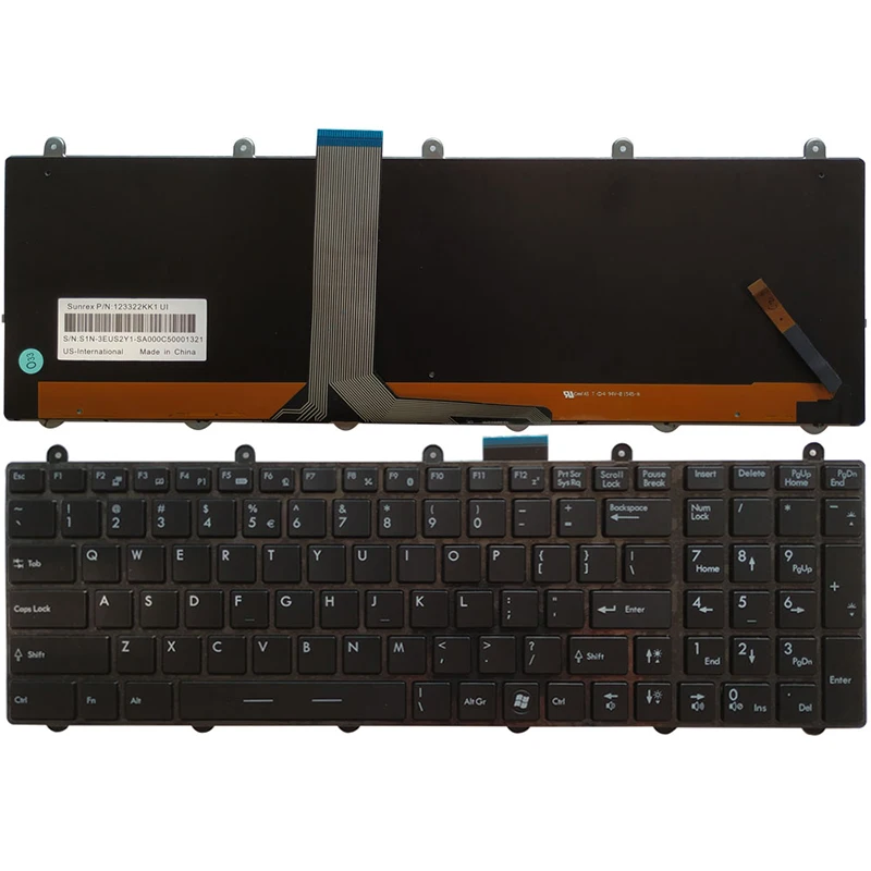 US клавиатура ноутбука для MSI GP60 GP70 CR70 CR61 CX61 CX70 CR60 GE70 GE60 GT60 GT70 GX60 GX70 0NC 0ND 0NE 2OC полный с