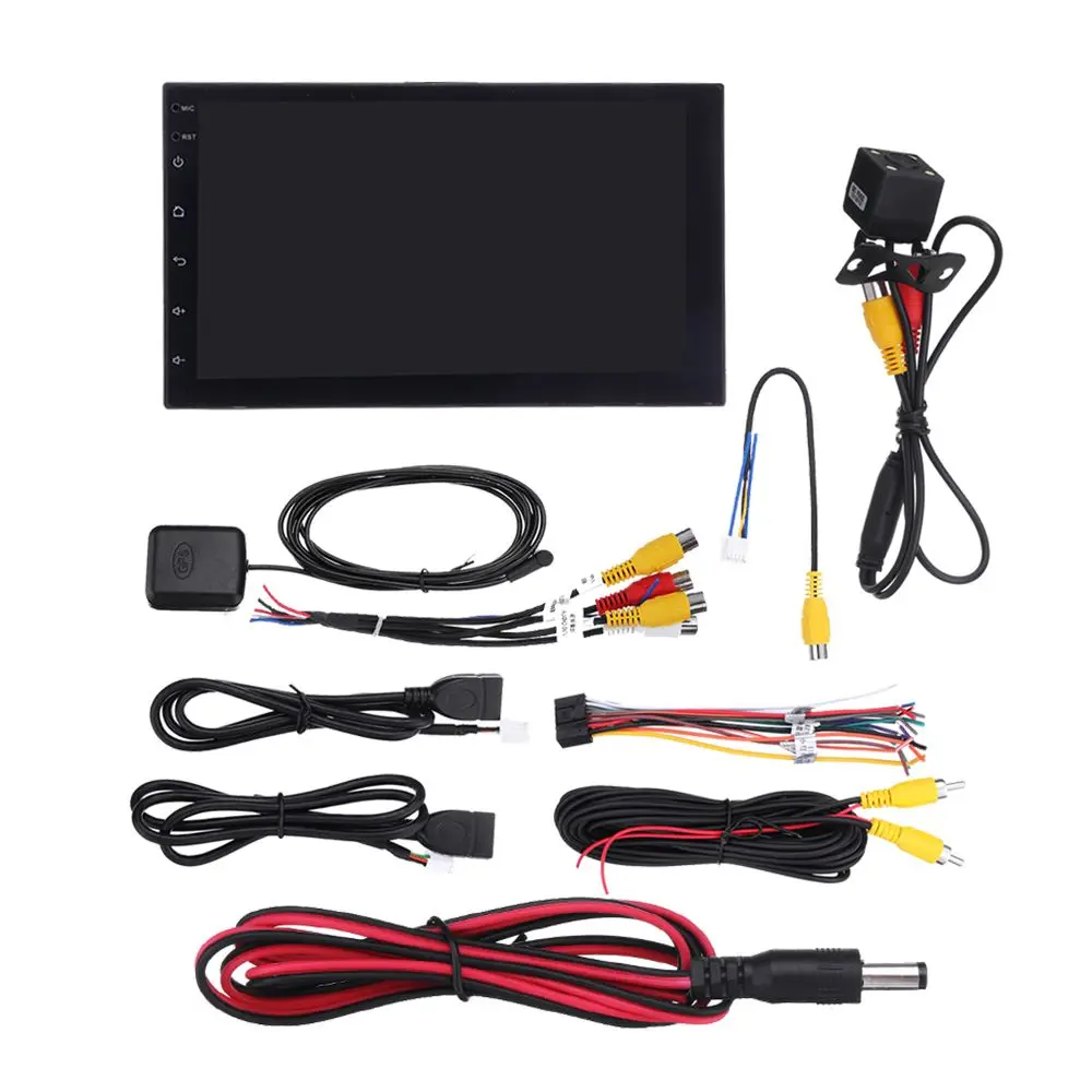 

7 Inch Car Radio 1G+32G Android 8.1 GPS Navigation Multimedia MP5 Player 2 Din WIFI bluetooth FM Rear Camera HD Car Stereo Radio