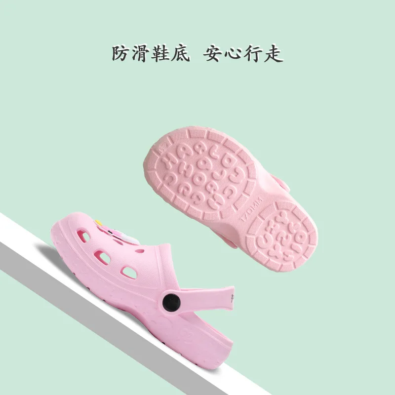 Летние тапочки для малышей модные перекрестные Детские уличные с мышью дома