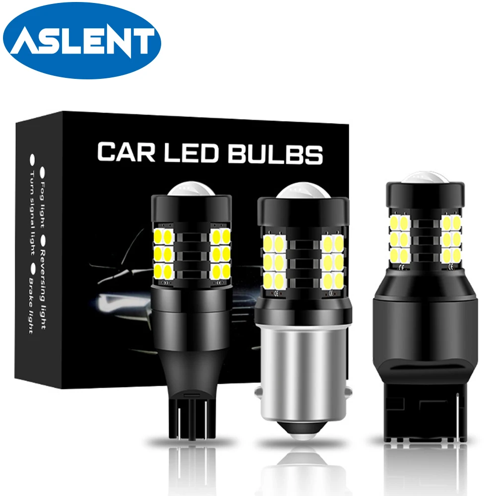 

2PCS T15 W16W 1156 3157 7443 W21/5W LED Car Brake Reverse Backup Light for BMW Audi Volvo Toyota Subaru Peugeot Nissan Kia Lada