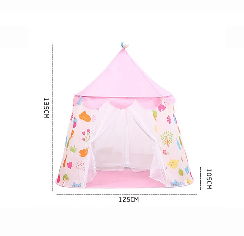 

Children's tent Girl princess castle play house tent portable foldable indoor outdoor kids do game house tent for kid