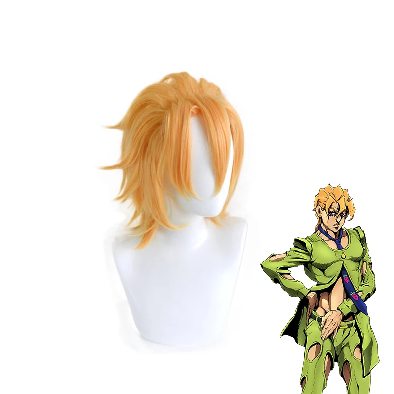 Необычные приключения Джоджо Pannacotta Fugo блонд короткий Косплей Жаростойкие