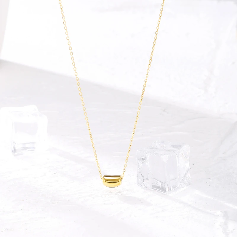 Простая тонкая золотая цепочка из звеньев для женщин 2021 сексуальная на шею