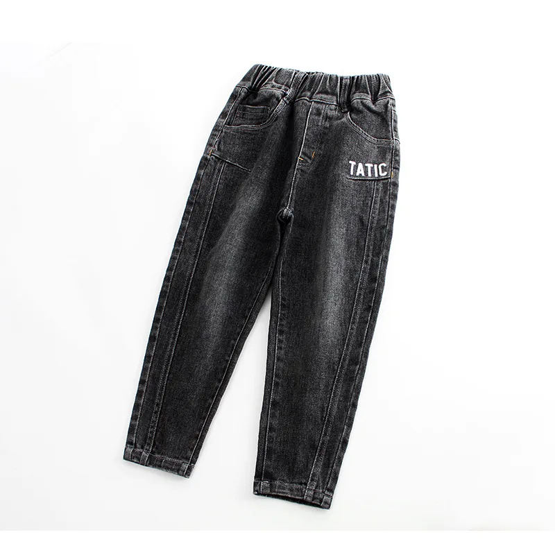Джинсовые брюки для мальчиков модные на весну 2020 Осенние штаны подростков