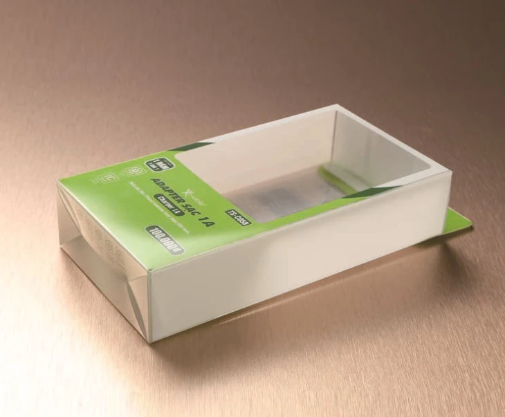 Высококачественная прозрачная пластиковая печать ПЭТ ПВХ окно коробки для