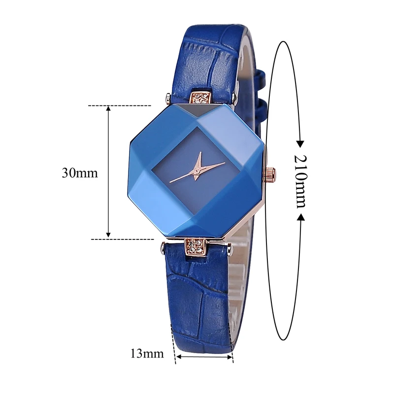 

NO.2 Women's Leather Watches Classic Design Rectangular Femal Waterproof Watches fashion brand wristwatches