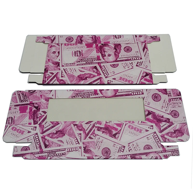 Оптовая продажа 50/100 шт. упаковка для наличных ресниц в долларах картонная