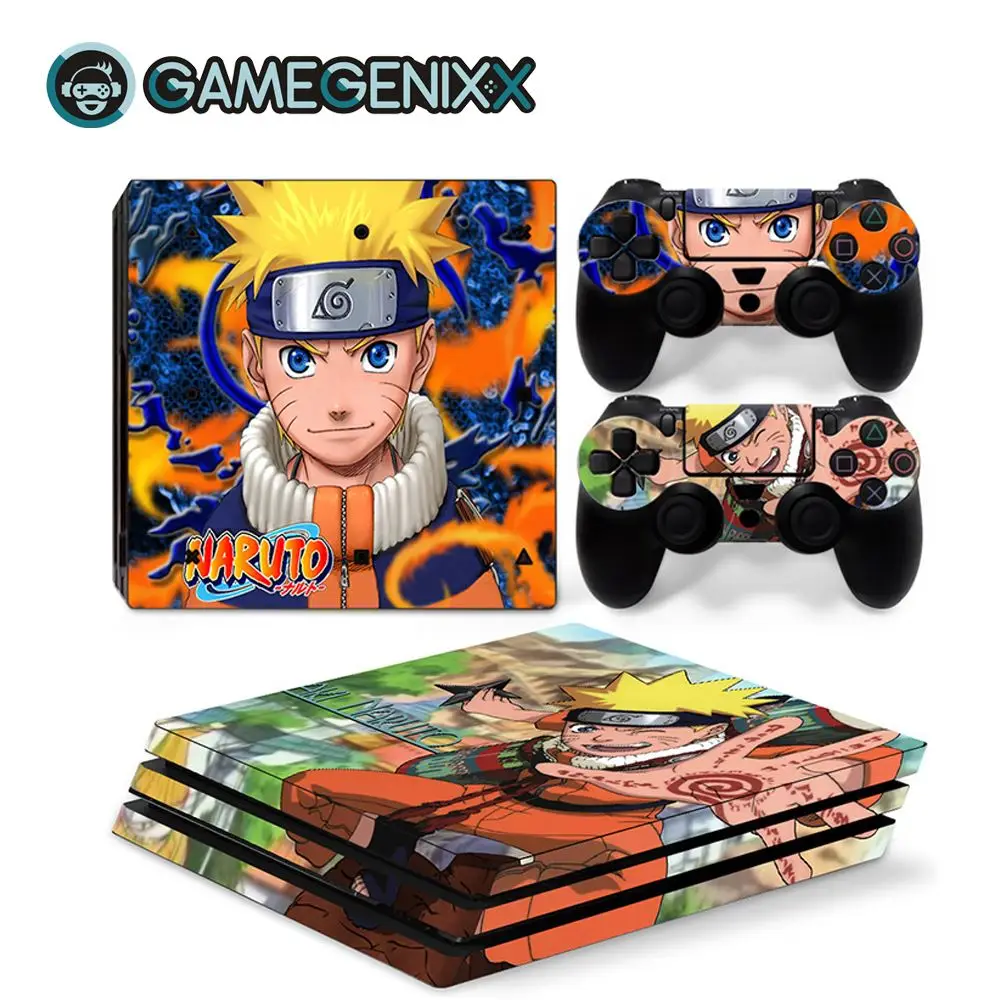 GAMEGENIXX Кожа Наклейка Защитная Наклейка Обложка для PS4 Pro консоли и 2 контроллеров-Наруто