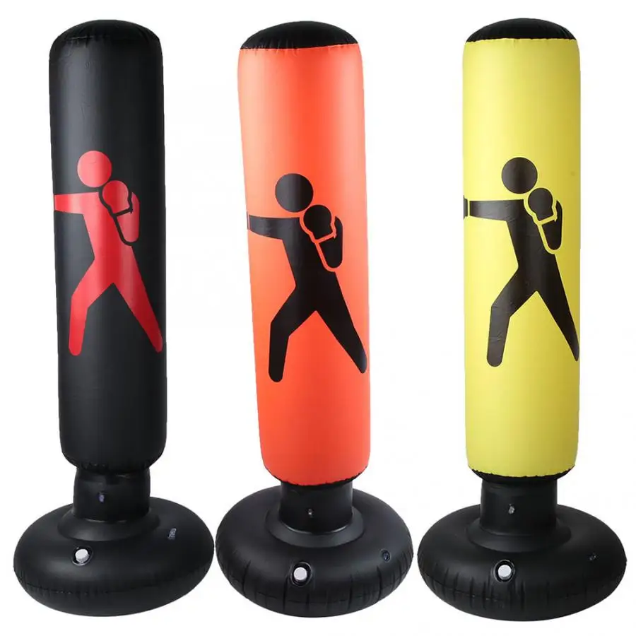

Boxing bag PVC elastic inflatable tumbler type increase agile punching sandbag children adult folding training Punch sandbag