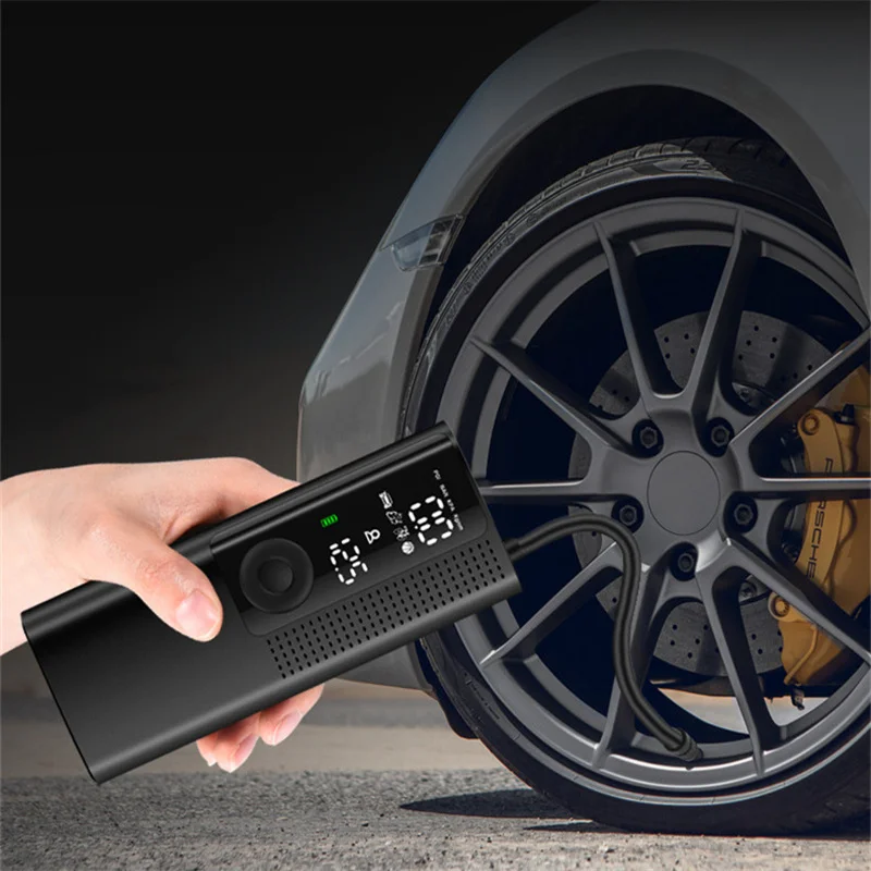 

12V 150PSI Rechargeable Air Pump Tire Inflator Cordless Portable Compressor Digital Car Tyre Pump for Car Bicycle Tires Balls