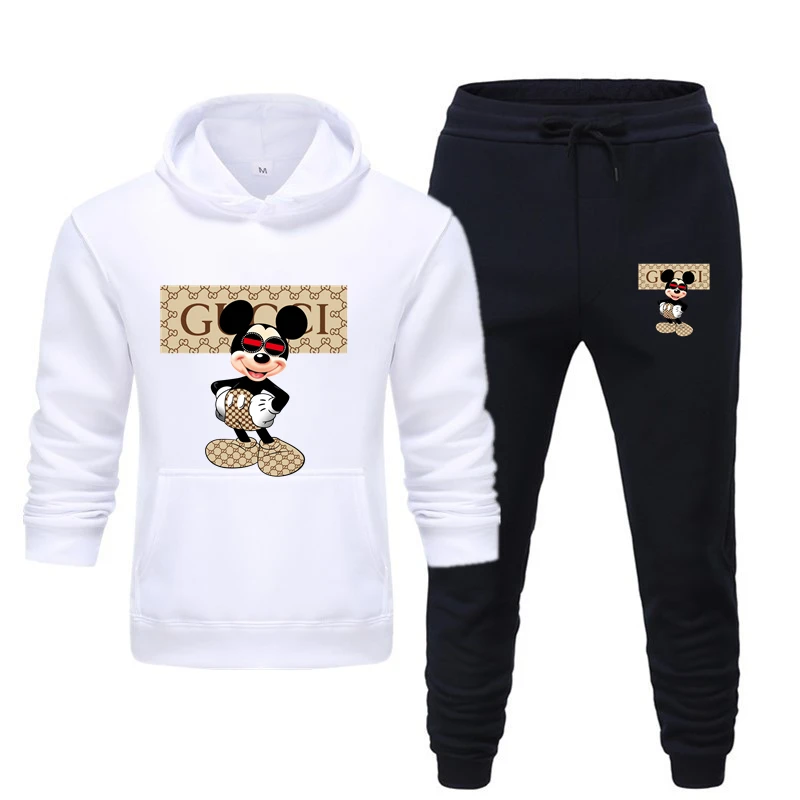 

2021 New men's tracksuit Cotton Leisure sports Men's winter sweater Oversized hoodie+Sweatpants male Fine Men's clothes Hoodies
