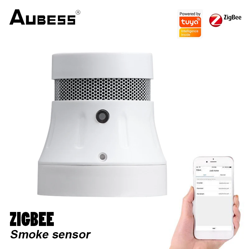 Пожарная сигнализация Tuya Zigbee 3 0 детектор дыма для умного дома