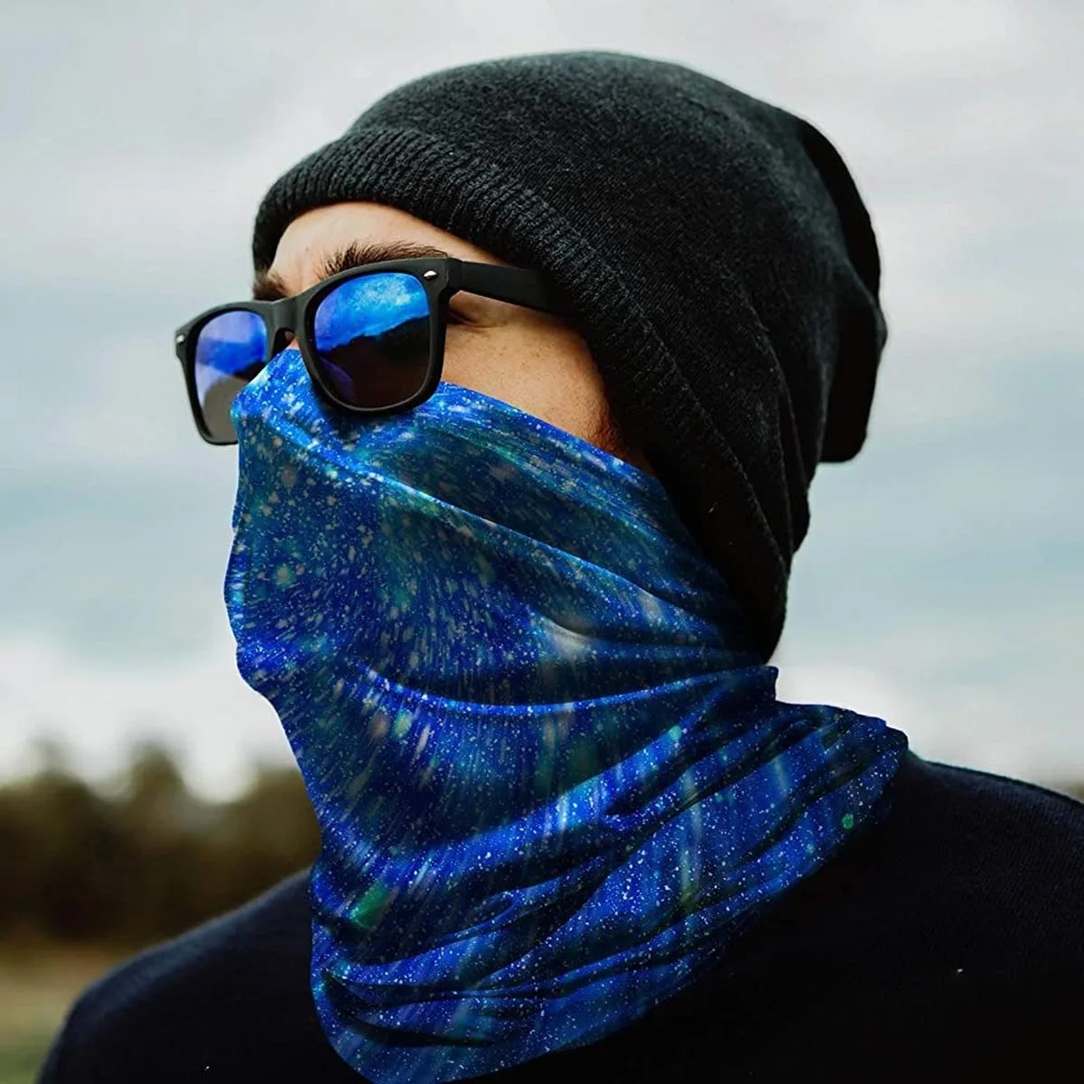 Шейный шарф маска для лица Многоразовые Тканевые маски моющаяся бандана повязка